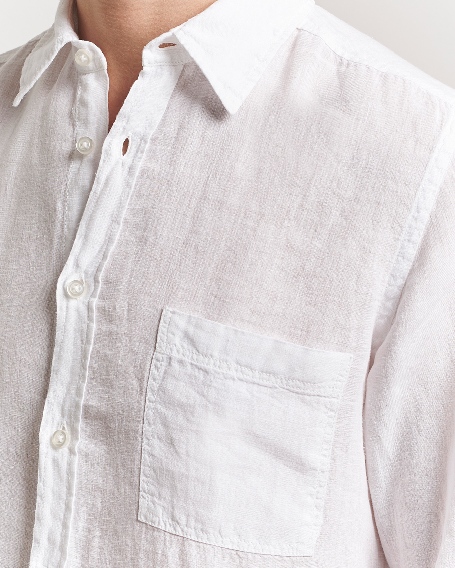 Herr | Skjortor | BOSS ORANGE | Relegant Linen Shirt White