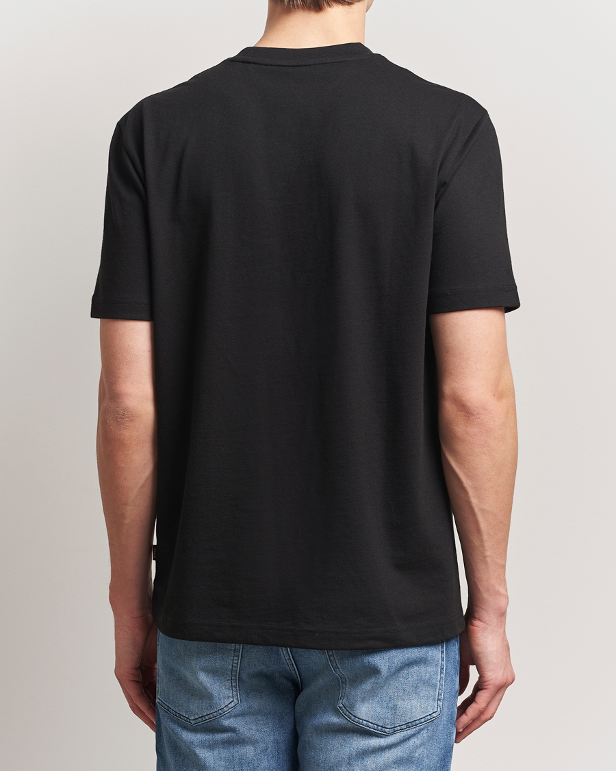 Herr | T-Shirts | BOSS ORANGE | On The Way Printed Crew Neck T-Shirt Black