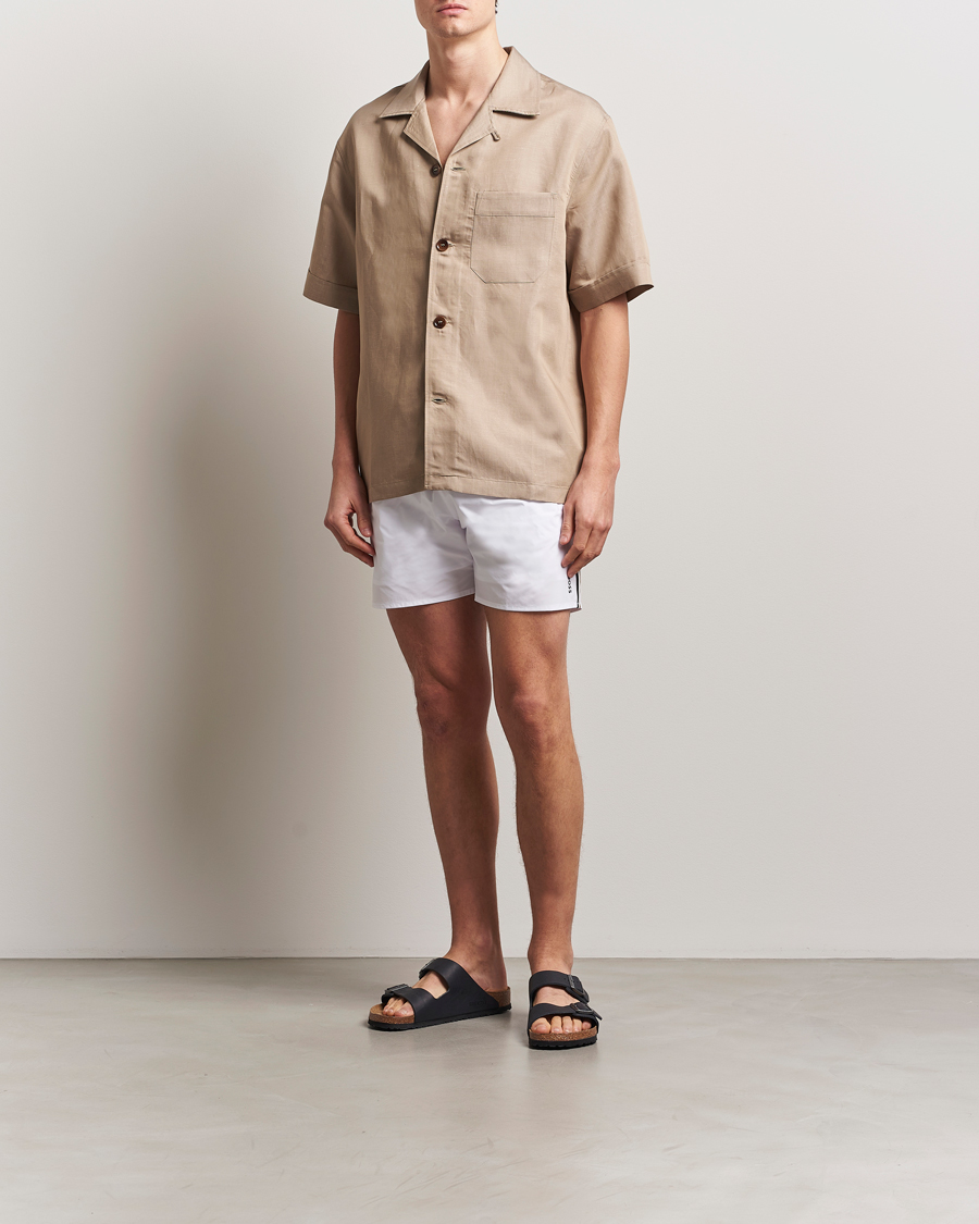 Herr | Badbyxor | BOSS BLACK | Iconic Swimshort White