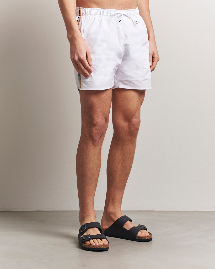 Herr | Badbyxor | BOSS BLACK | Iconic Swimshort White