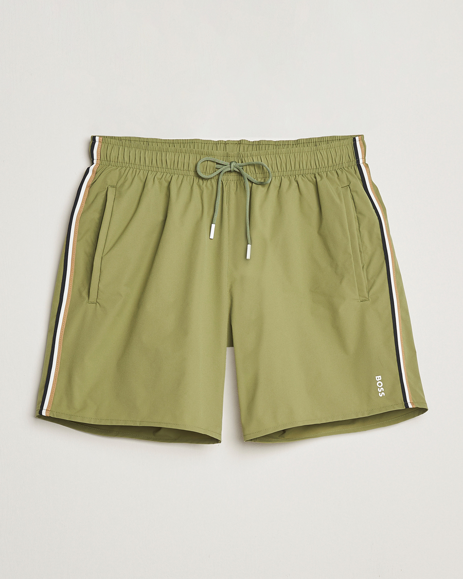 Herr | Badbyxor | BOSS BLACK | Iconic Swimshort Medium Green