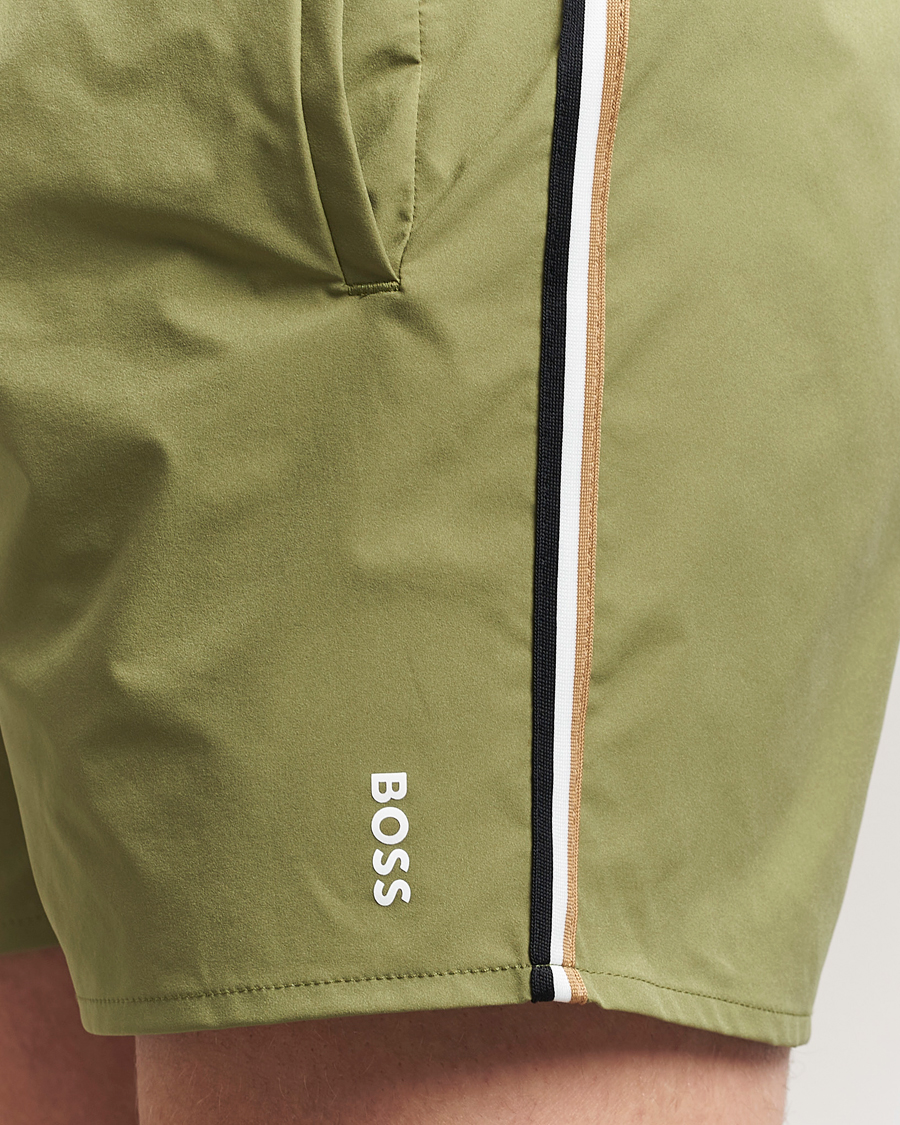 Herr | Badbyxor | BOSS BLACK | Iconic Swimshort Medium Green
