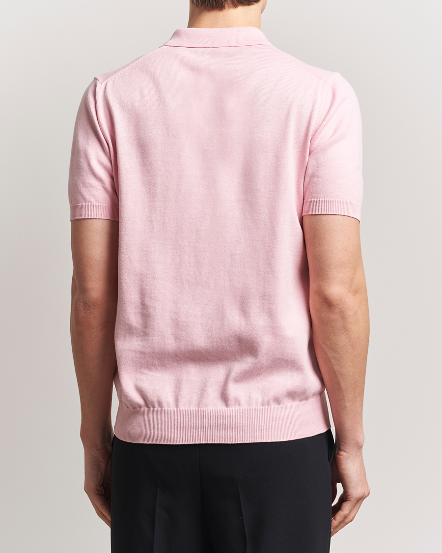 Herr | Pikéer | Morgano | Supersoft Egyptian Cotton Polo Light Pink