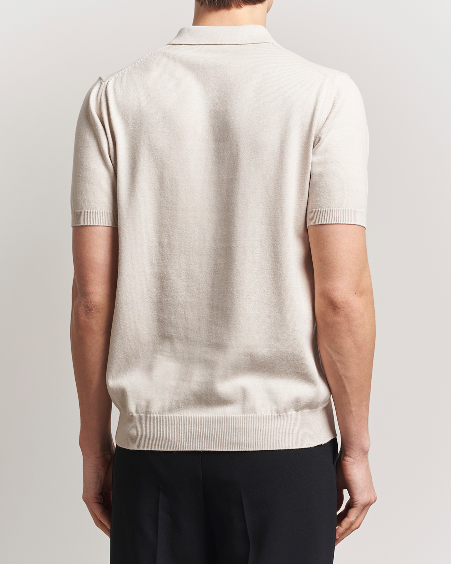 Herr | Pikéer | Morgano | Supersoft Egyptian Cotton Polo Light Beige