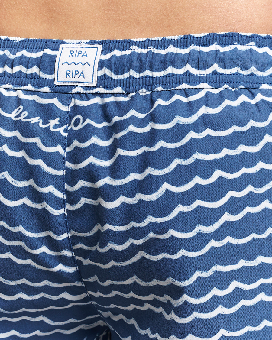 Herr | Badbyxor | Ripa Ripa | Printed Swimshorts Blue