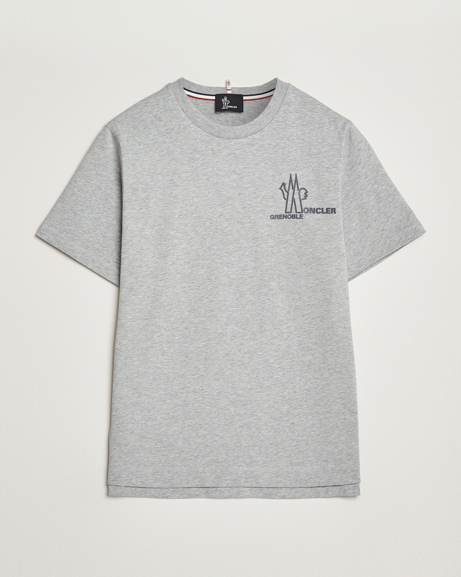 Herr | T-Shirts | Moncler Grenoble | Logo T-Shirt Heather Grey