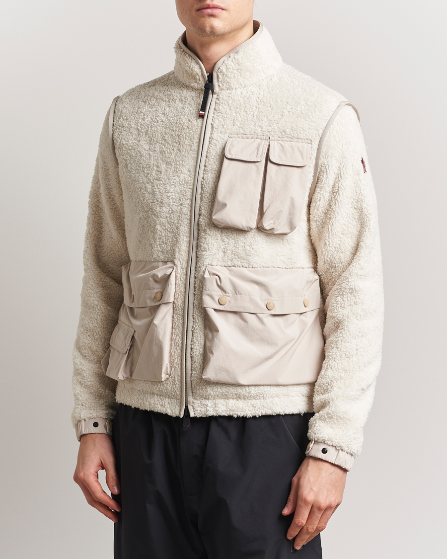 Herr | Tröjor | Moncler Grenoble | Zip Up Cardigan Off White