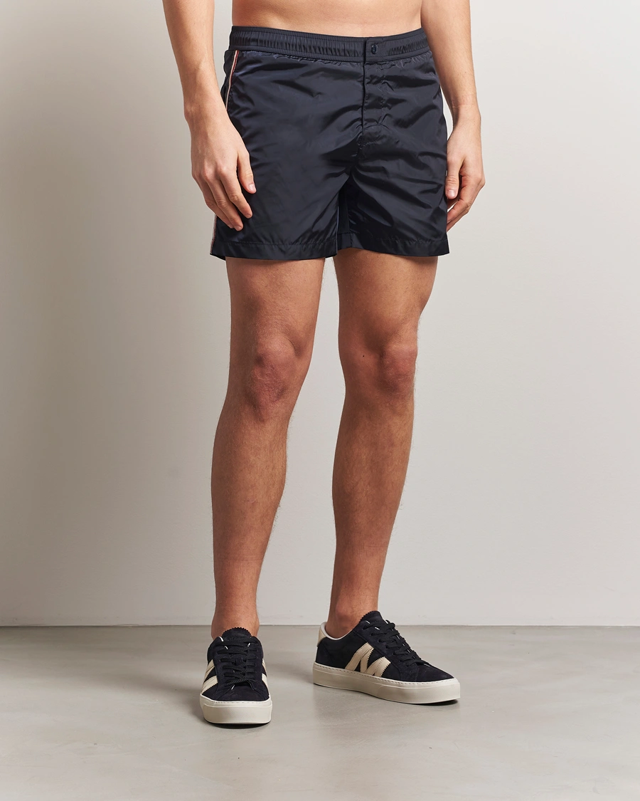 Herr | Badbyxor | Moncler | Nylon Swim Shorts Navy