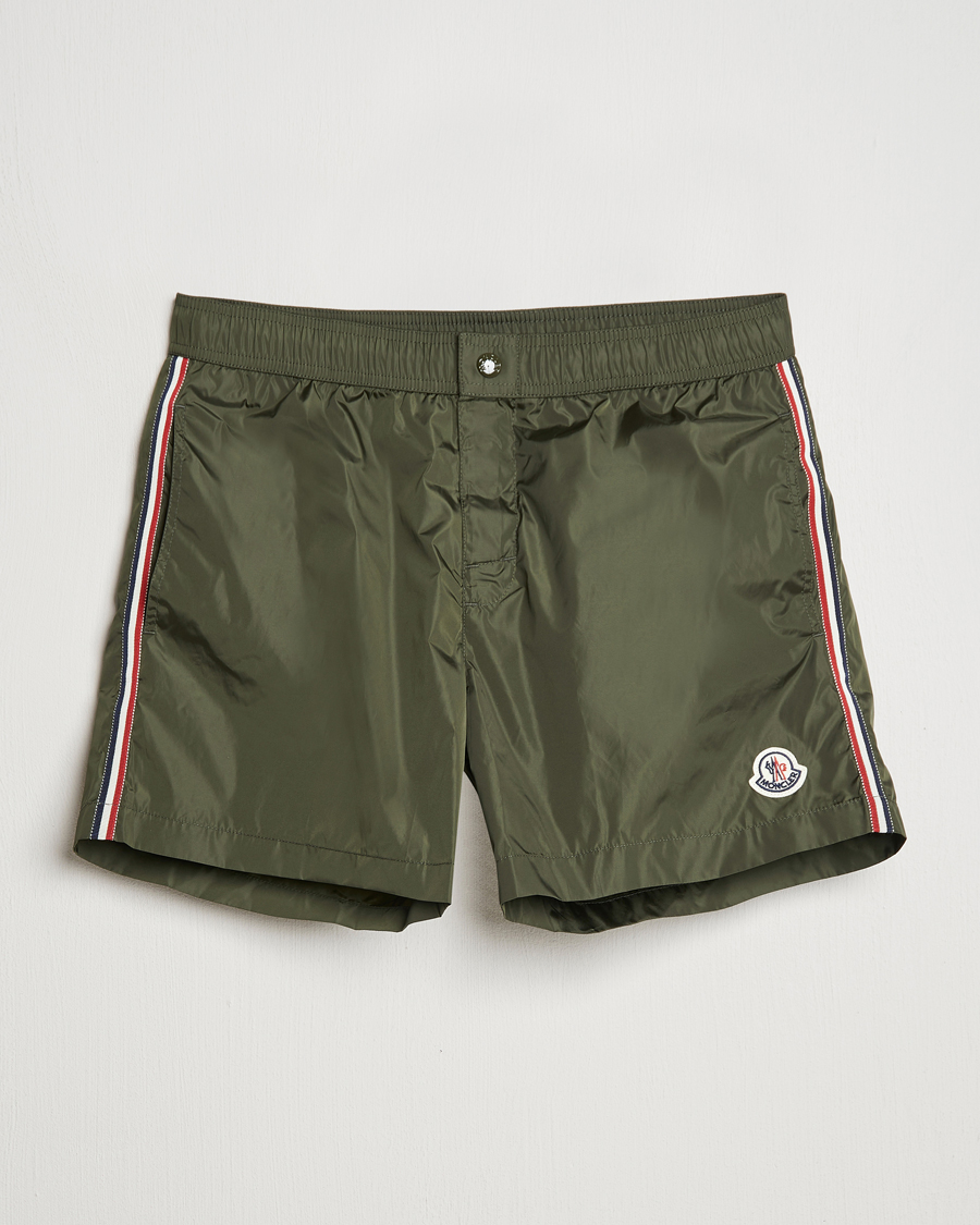 Herr | Badbyxor | Moncler | Nylon Swim Shorts Dark Green