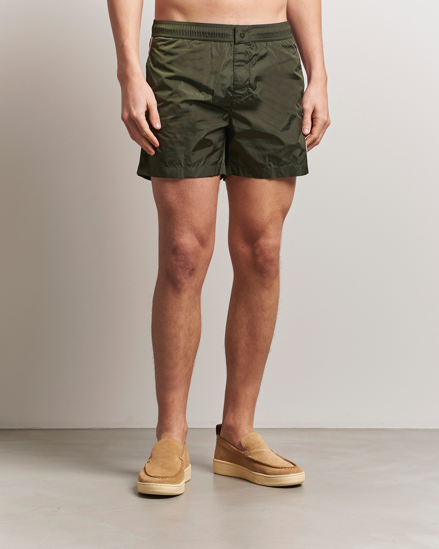 Herr | Badbyxor | Moncler | Nylon Swim Shorts Dark Green