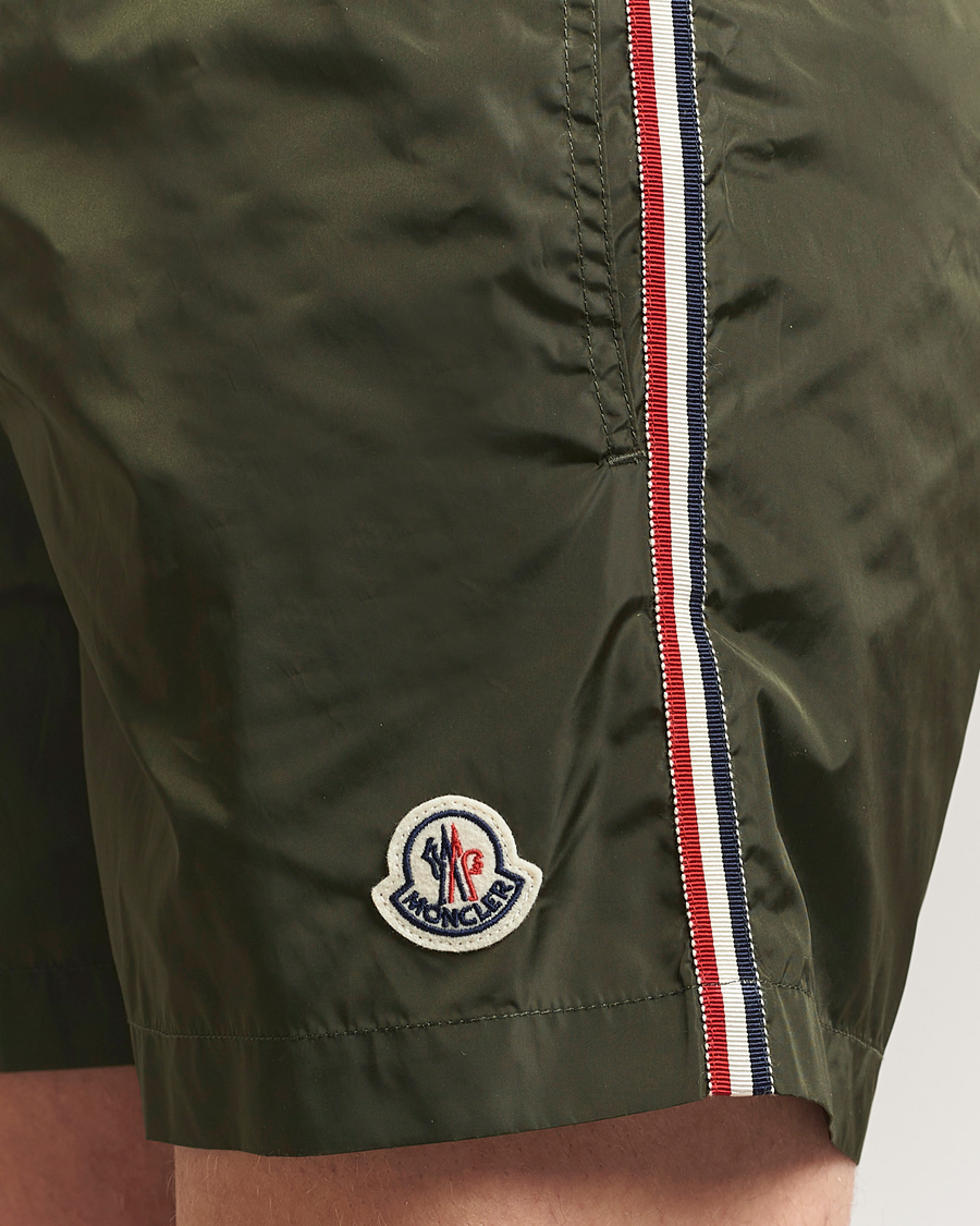 Herr | Badbyxor | Moncler | Nylon Swim Shorts Dark Green