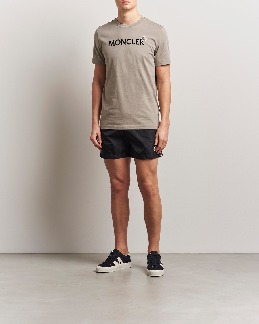 Herr | Badbyxor | Moncler | Nylon Swim Shorts Black