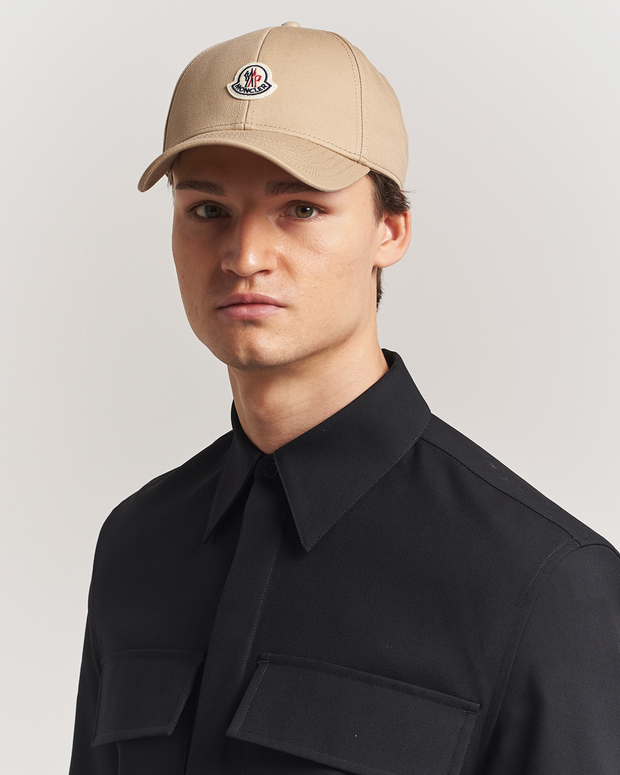 Herr | Hattar & kepsar | Moncler | Logo Baseball Cap Beige