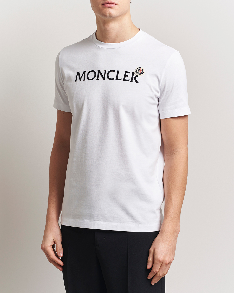 Herr | T-Shirts | Moncler | Lettering Logo T-Shirt White