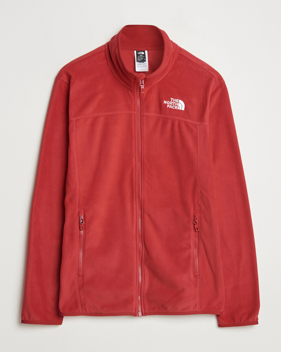 Herr | Tröjor | The North Face | Glacier Full Zip Fleece Garnet Red