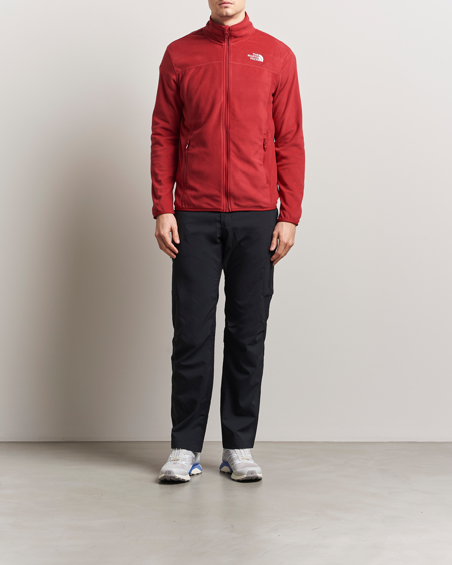Herr | Tröjor | The North Face | Glacier Full Zip Fleece Garnet Red