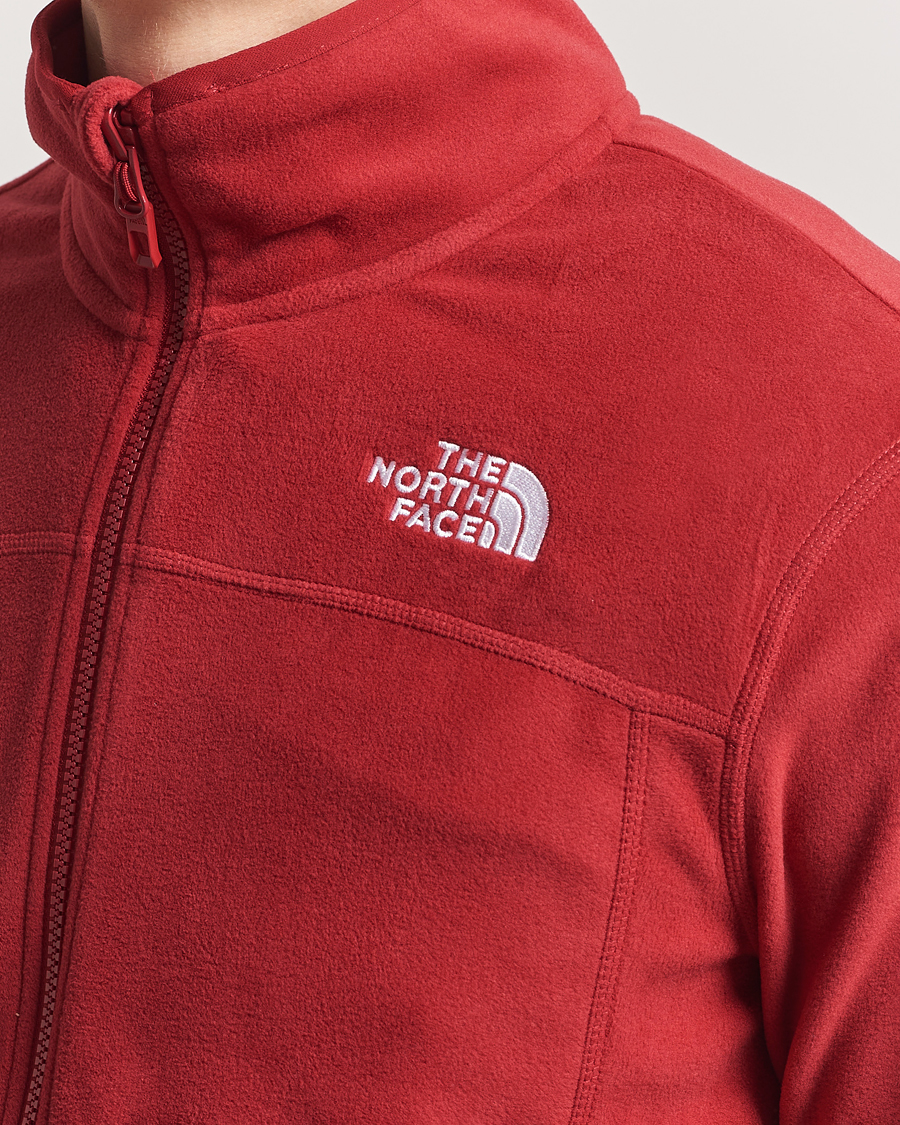 Herr | Tröjor | The North Face | Glacier Full Zip Fleece Garnet Red