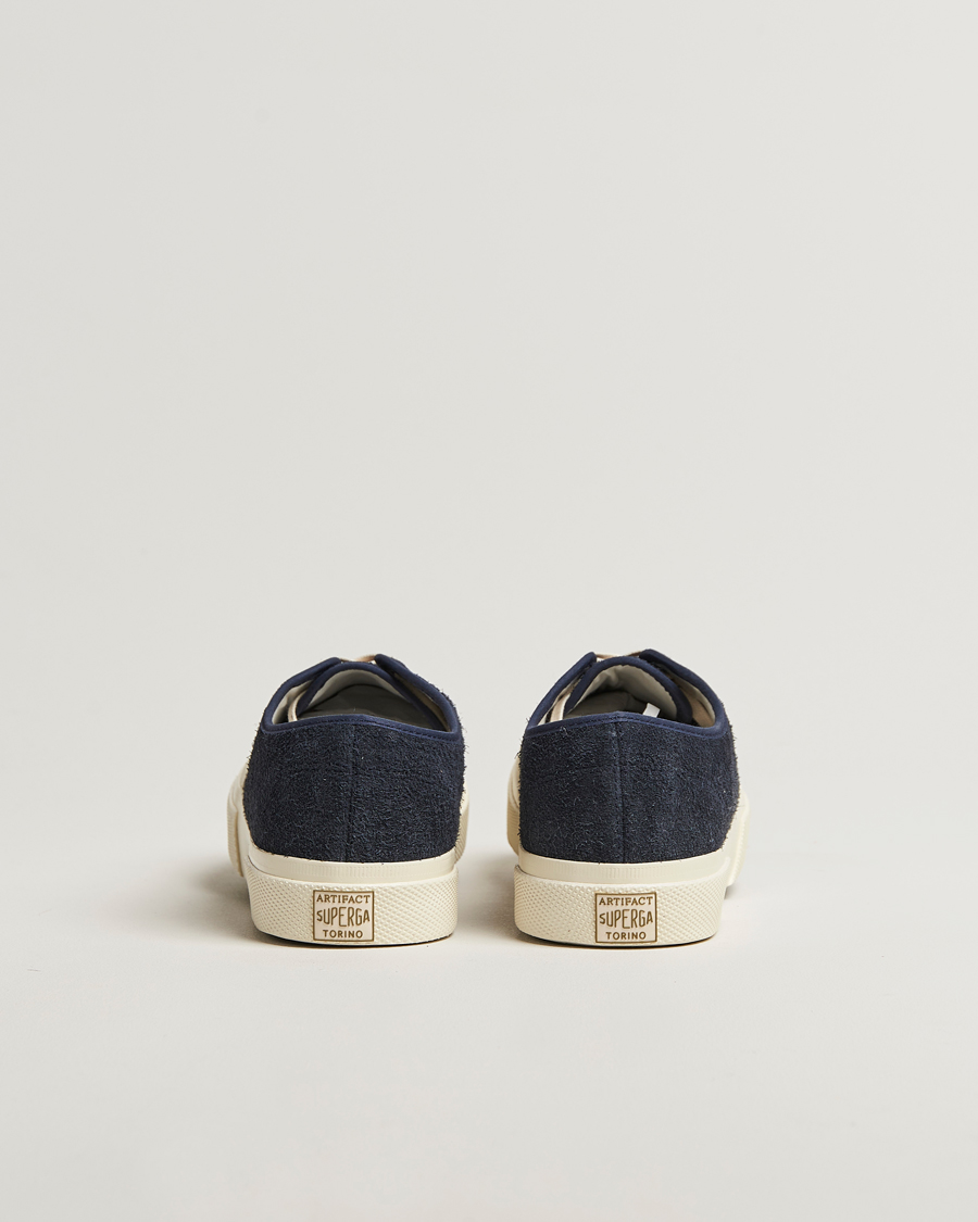 Herr | Sneakers | Superga | 2432 Works Hairy Suede Navy