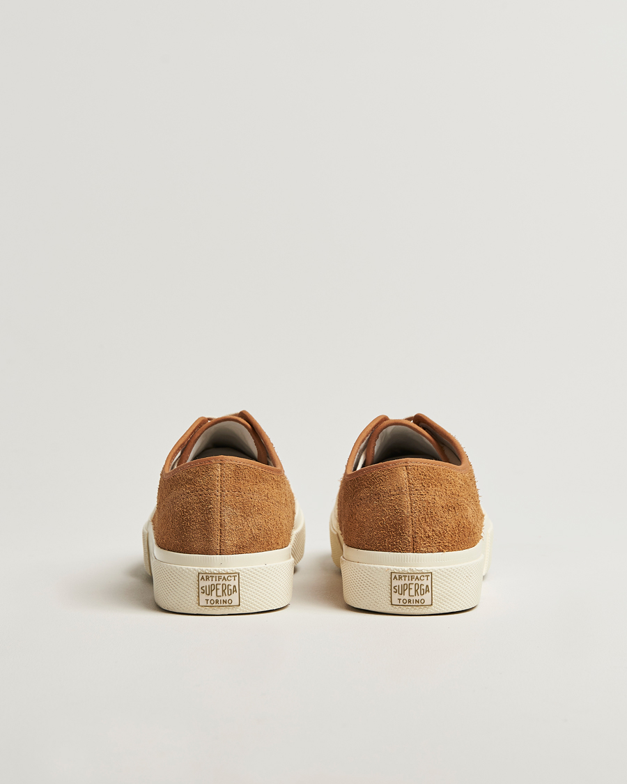 Herr | Sneakers | Superga | 2432 Works Hairy Suede Tobacco