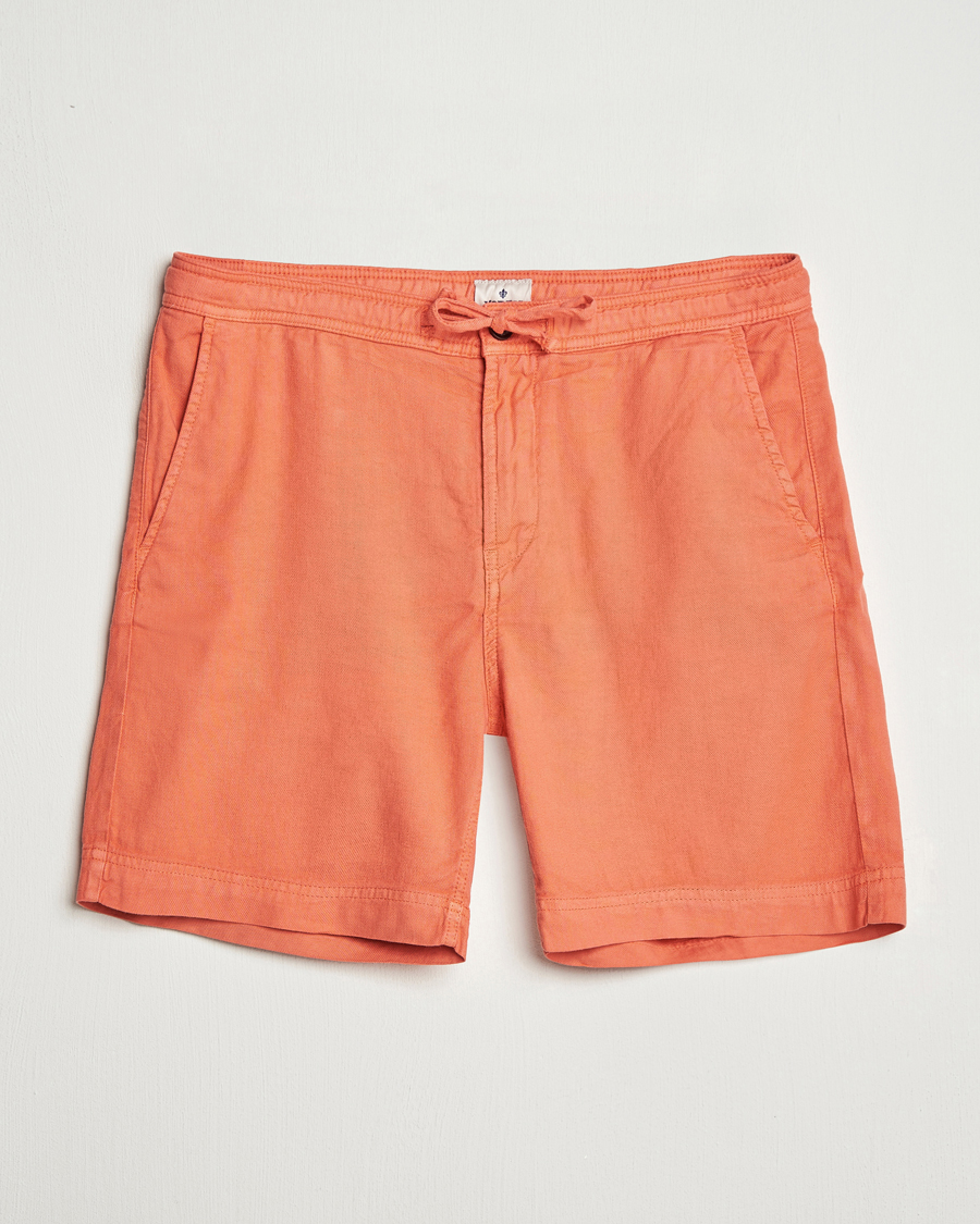 Herr | Shorts | Morris | Fenix Linen/Cotton Shorts Orange
