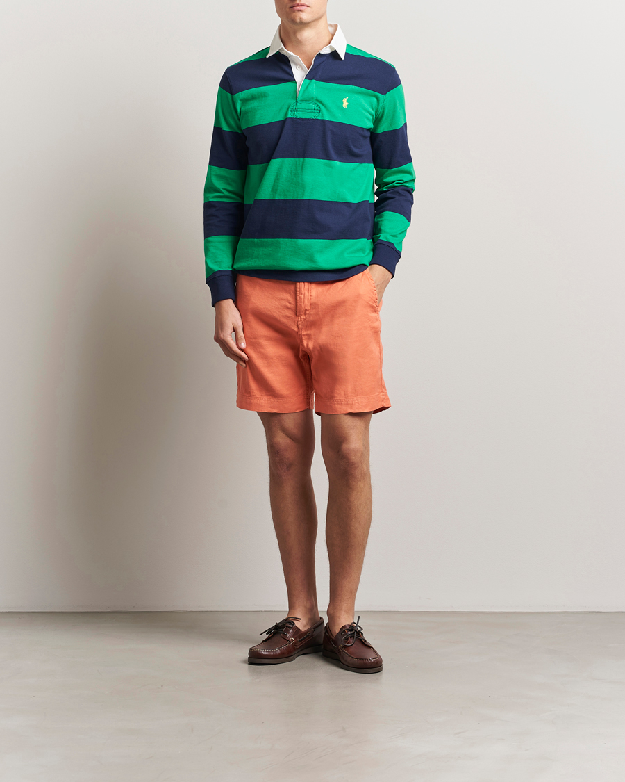 Herr | Shorts | Morris | Fenix Linen/Cotton Shorts Orange