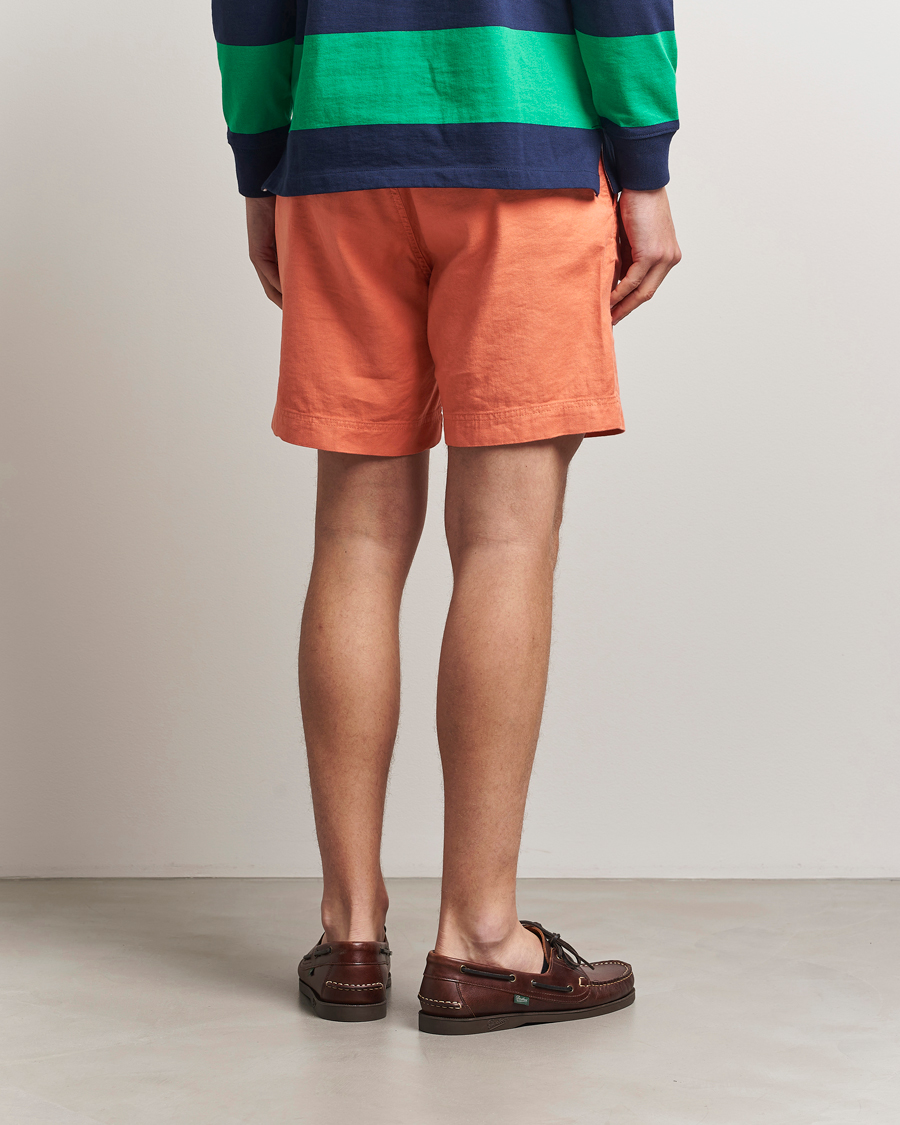 Herr | Shorts | Morris | Fenix Linen/Cotton Shorts Orange