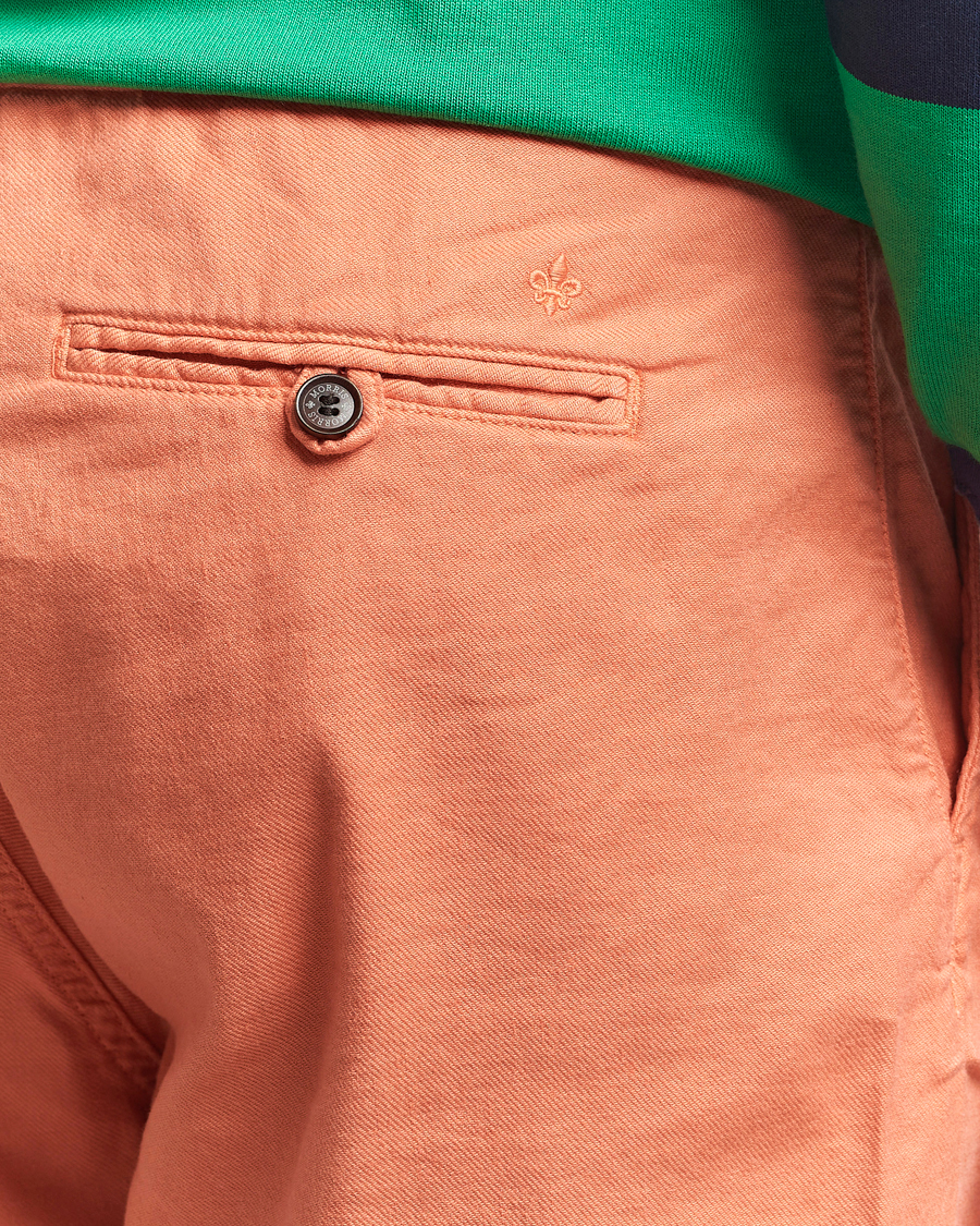Herr | Shorts | Morris | Fenix Linen/Cotton Shorts Orange