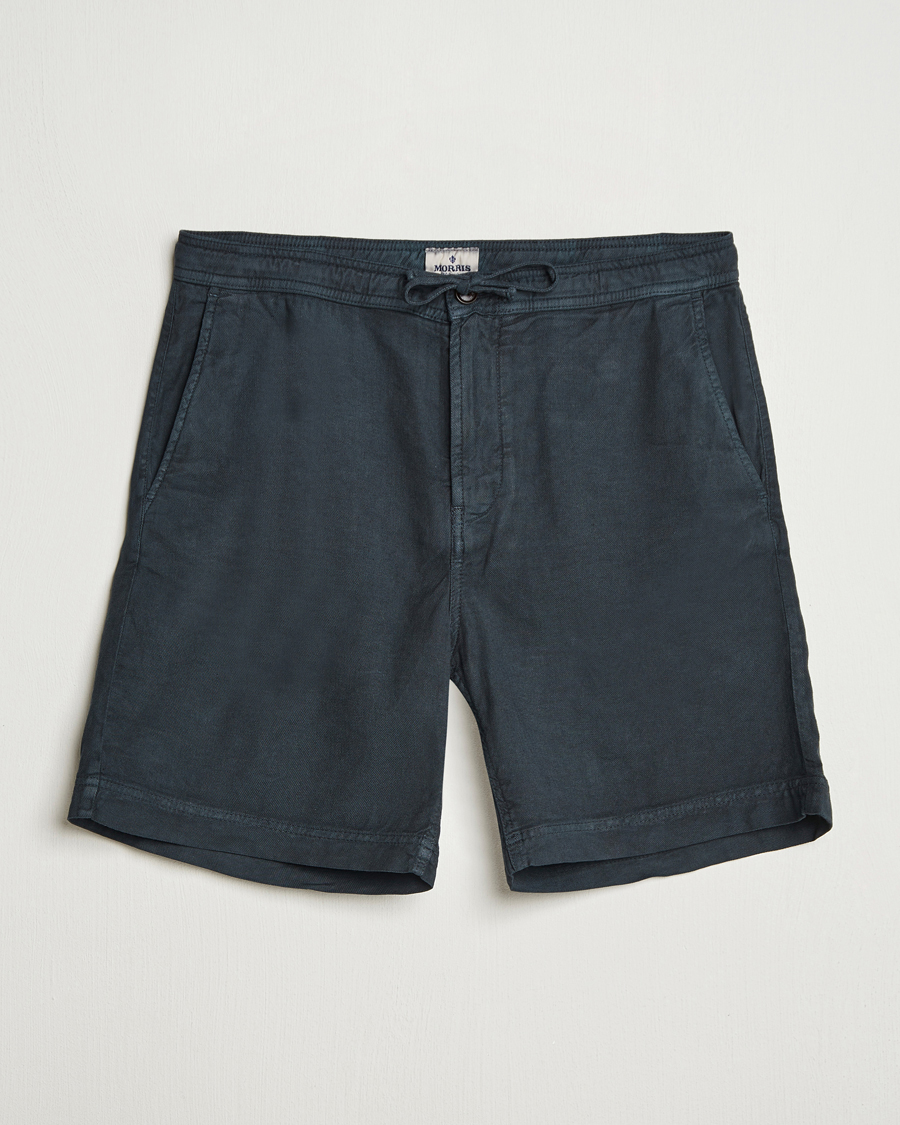 Herr | Shorts | Morris | Fenix Linen/Cotton Shorts Blue