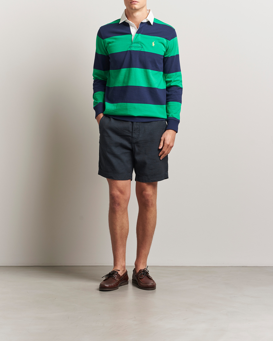 Herr | Shorts | Morris | Fenix Linen/Cotton Shorts Blue