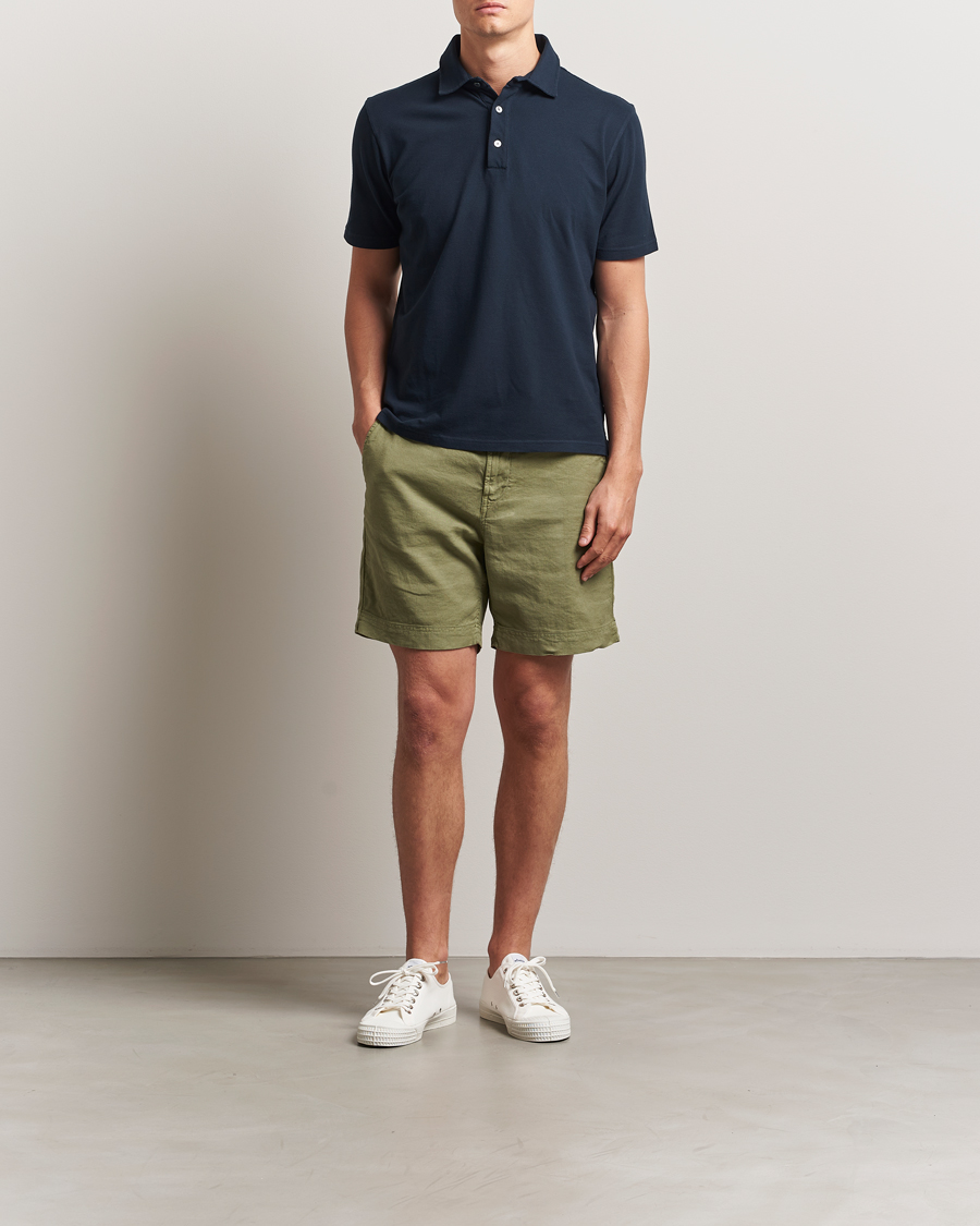 Herr | Shorts | Morris | Fenix Linen/Cotton Shorts Olive