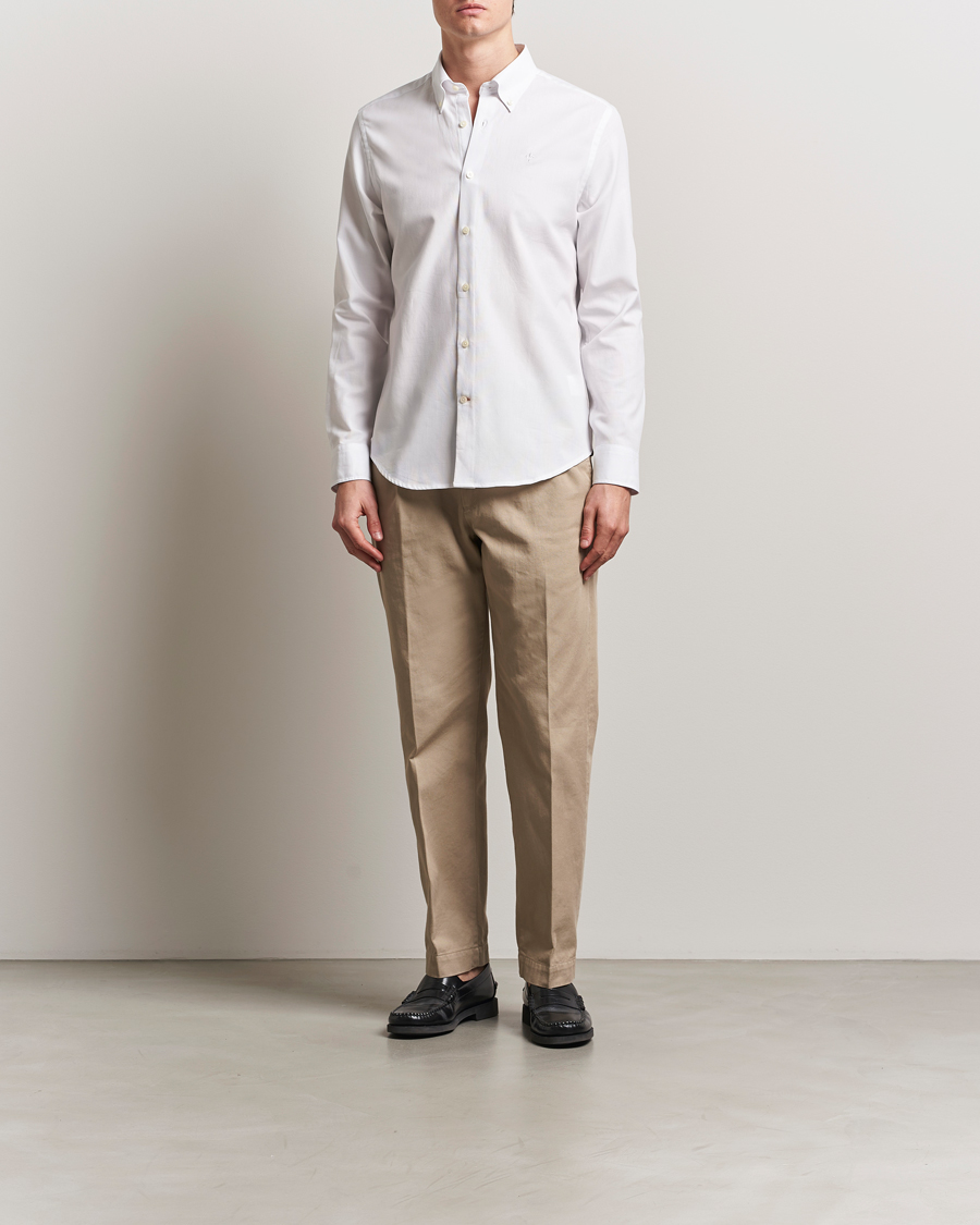 Herr | Skjortor | Morris | Slim Fit Structured Shirt White