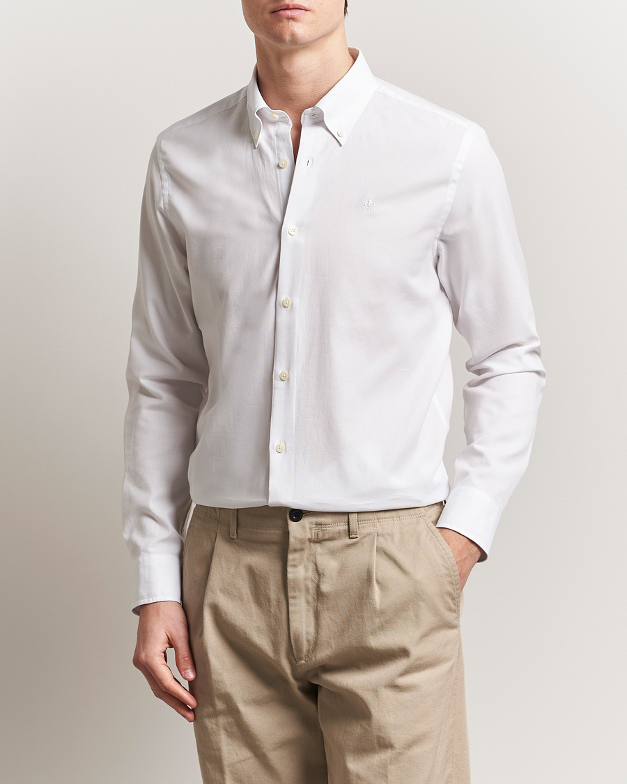 Herr | Skjortor | Morris | Slim Fit Structured Shirt White