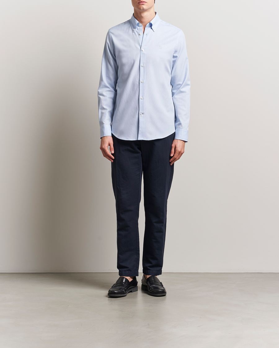 Herr | Skjortor | Morris | Slim Fit Structured Shirt Light Blue