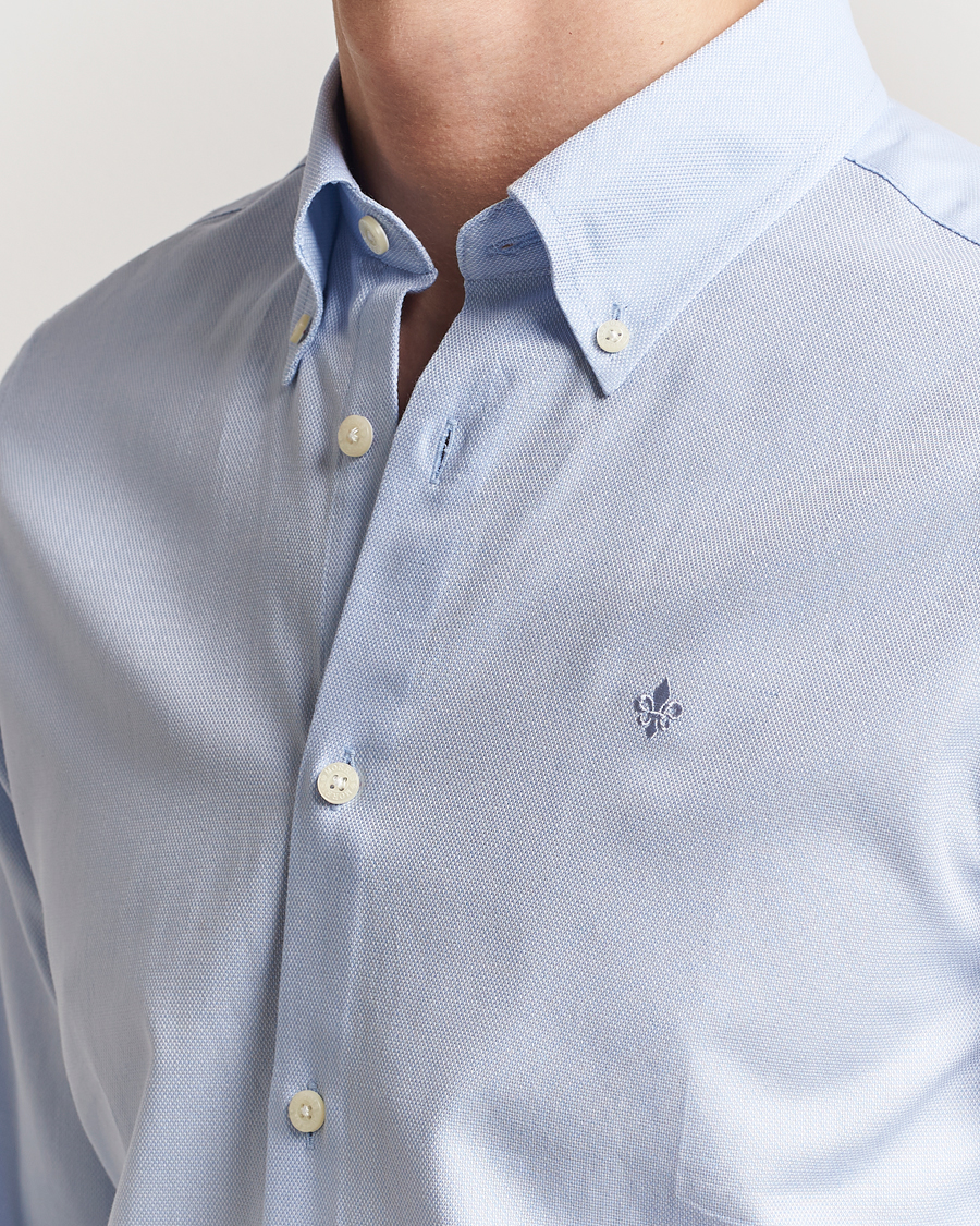 Herr | Skjortor | Morris | Slim Fit Structured Shirt Light Blue