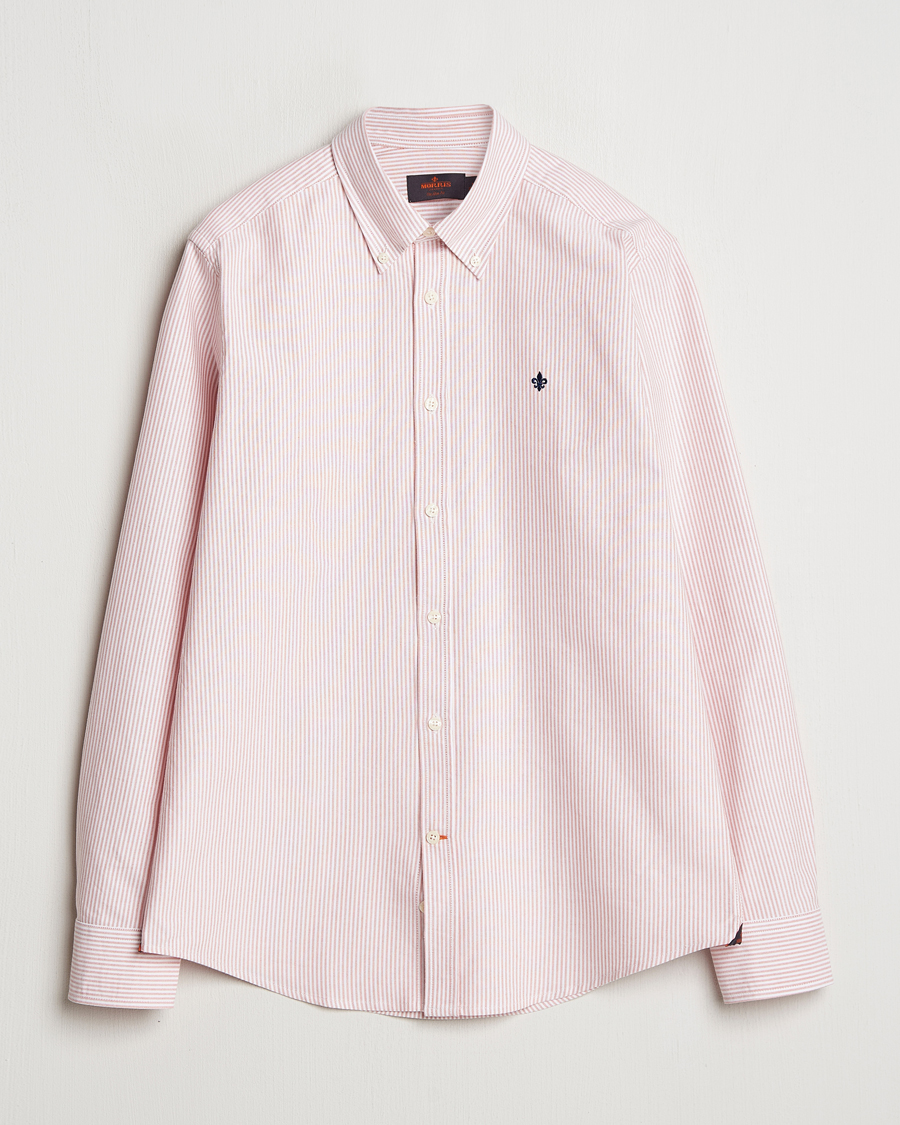 Herr | Skjortor | Morris | Douglas Striped Oxford Orange