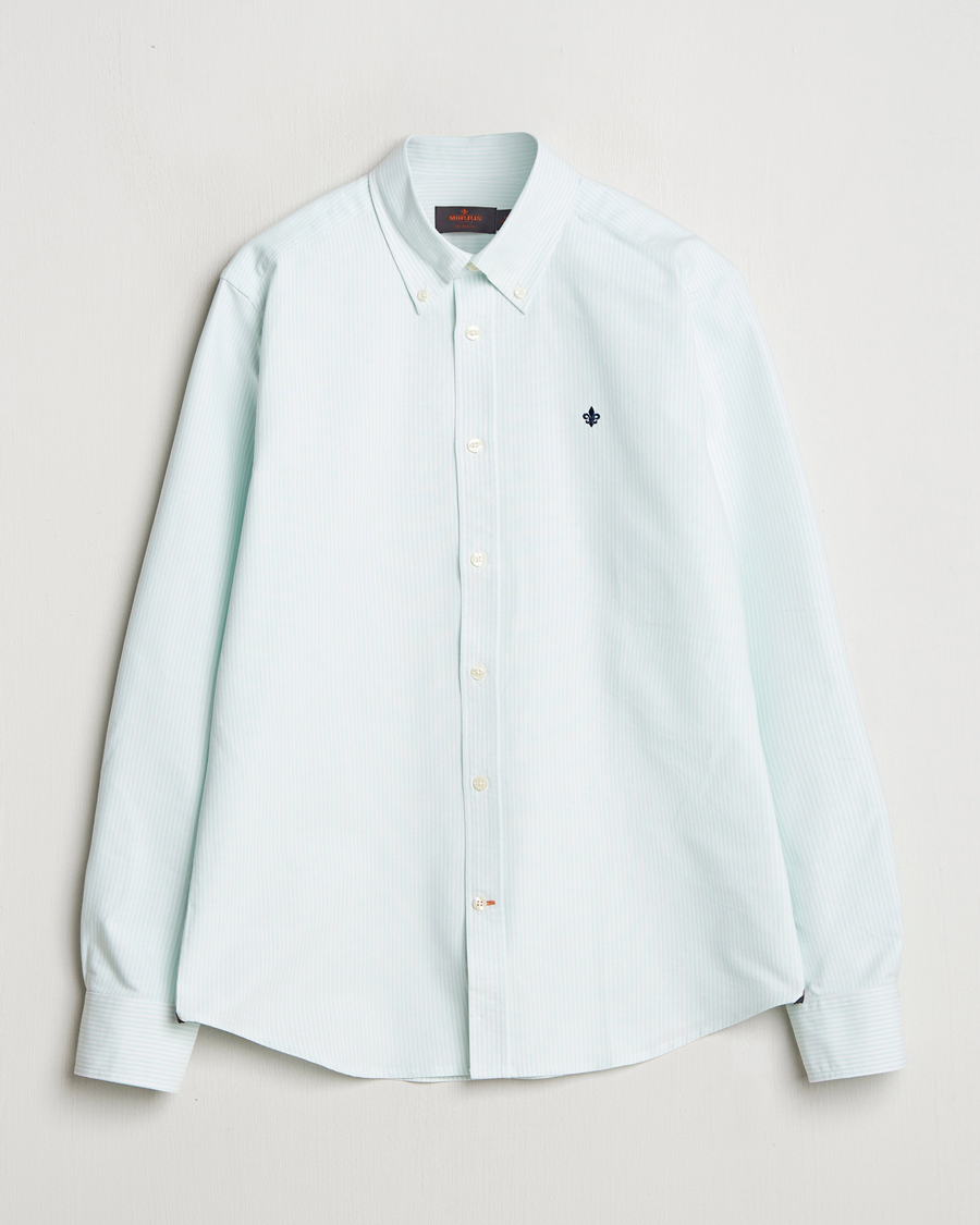 Herr | Skjortor | Morris | Douglas Striped Oxford Green