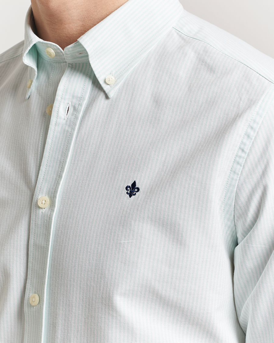 Herr | Skjortor | Morris | Douglas Striped Oxford Green