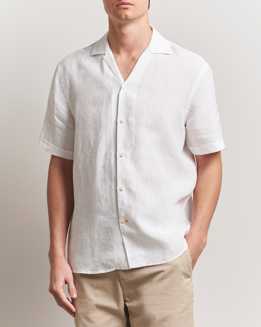 Herr | Skjortor | Morris | Resort Linen Shirt White