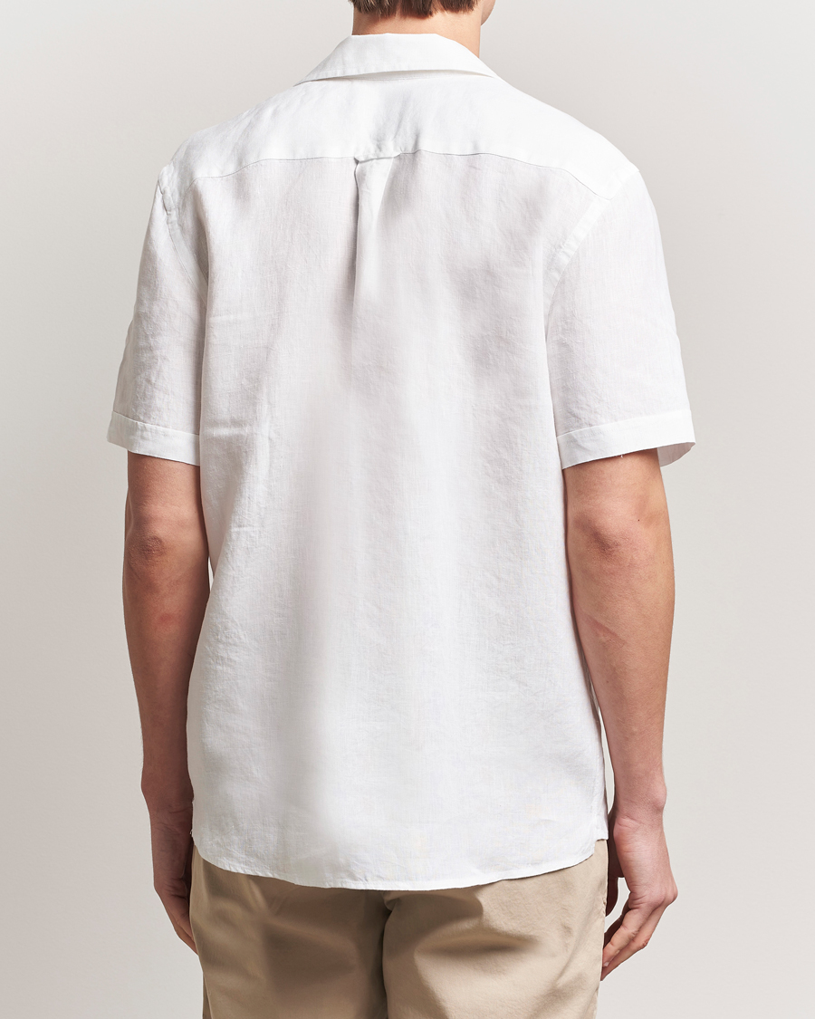 Herr | Skjortor | Morris | Resort Linen Shirt White