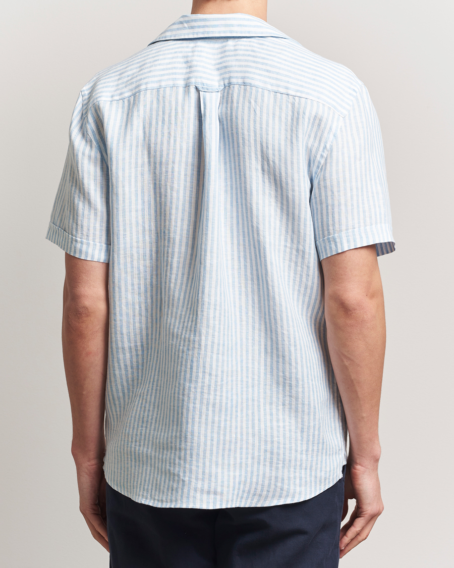 Herr | Skjortor | Morris | Resort Linen Shirt Blue