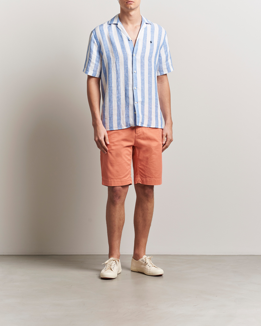 Herr | Skjortor | Morris | Resort Linen Shirt Blue