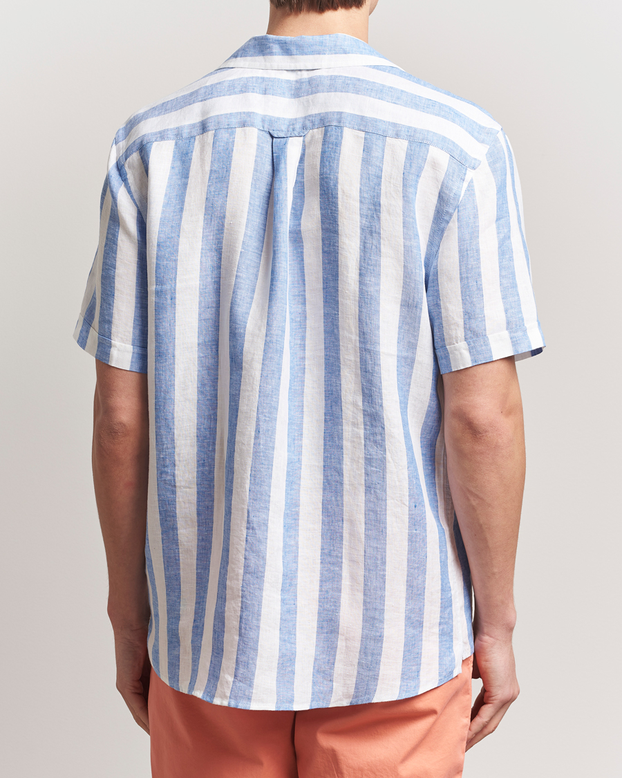 Herr | Skjortor | Morris | Resort Linen Shirt Blue