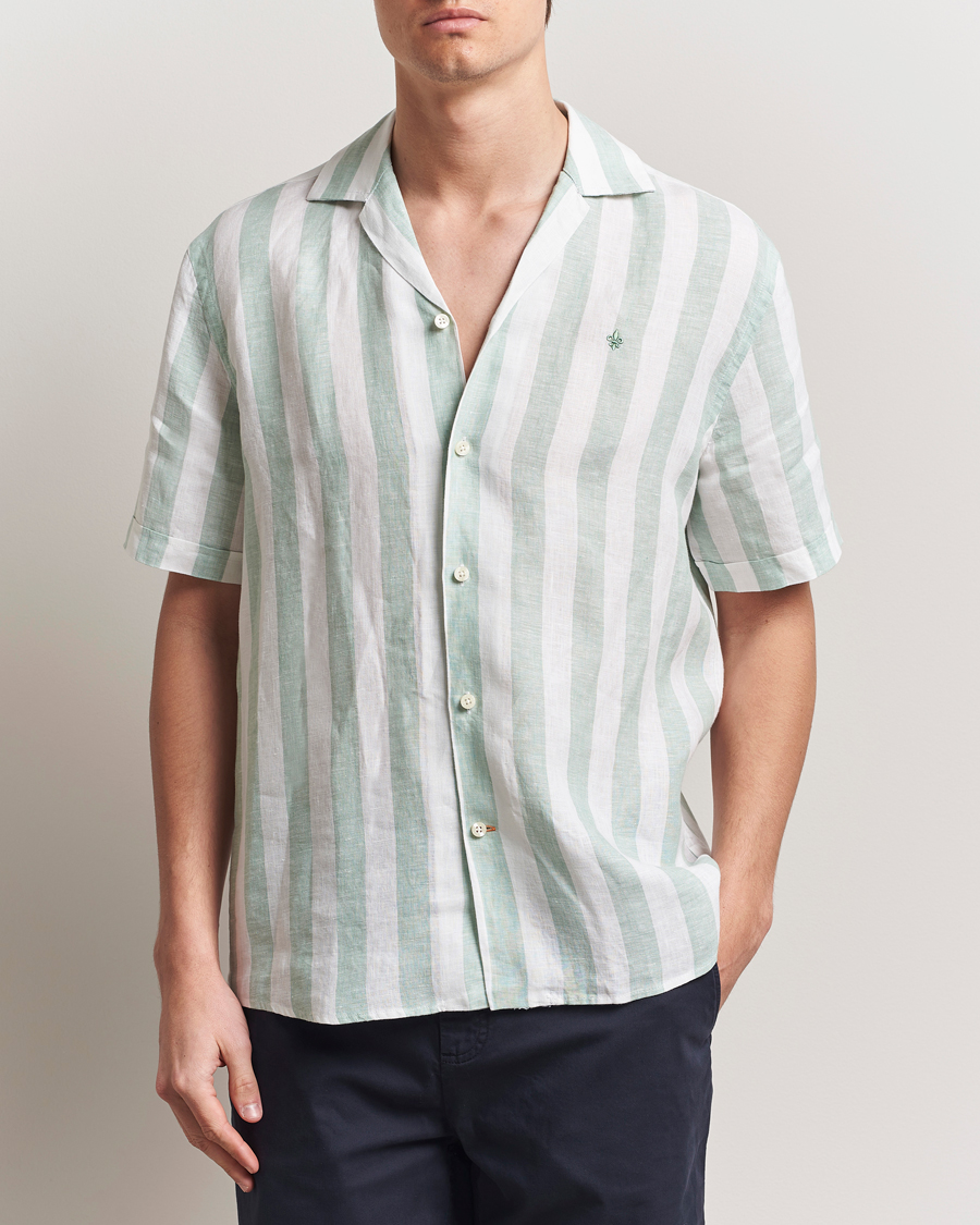 Herr | Skjortor | Morris | Resort Linen Shirt Green