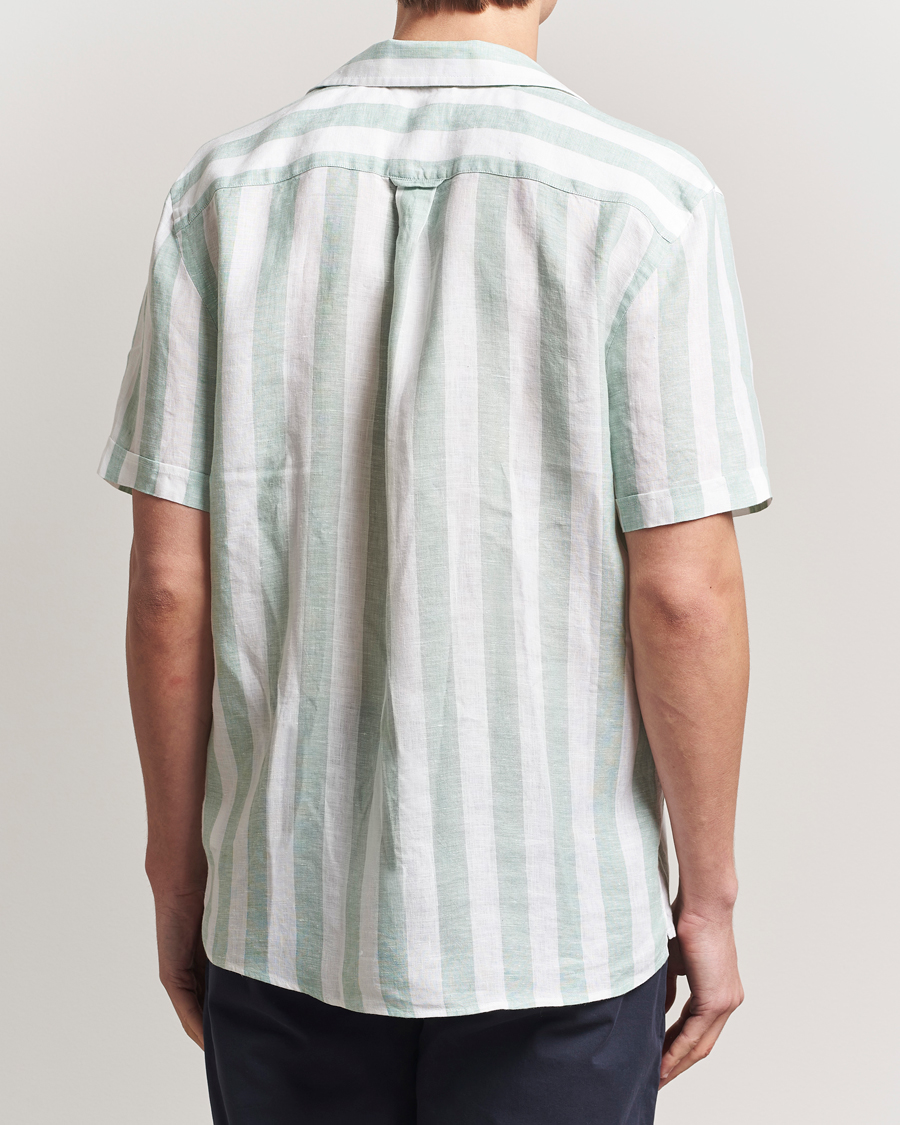 Herr | Skjortor | Morris | Resort Linen Shirt Green