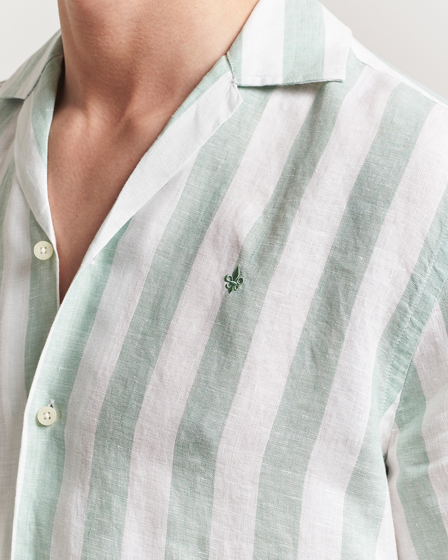 Herr | Skjortor | Morris | Resort Linen Shirt Green