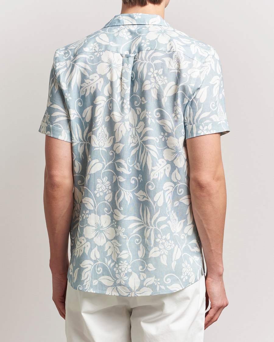 Herr | Skjortor | Morris | Tropical Short Sleeve Shirt Blue