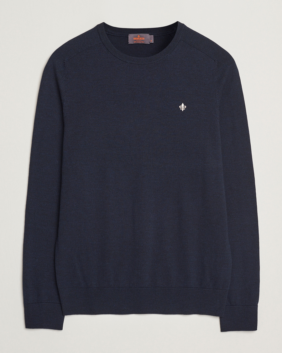 Herr | Tröjor | Morris | Merino O-Neck Navy