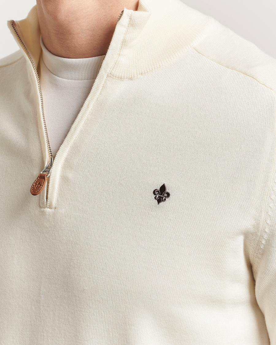 Herr | Tröjor | Morris | John Merino Half Zip White