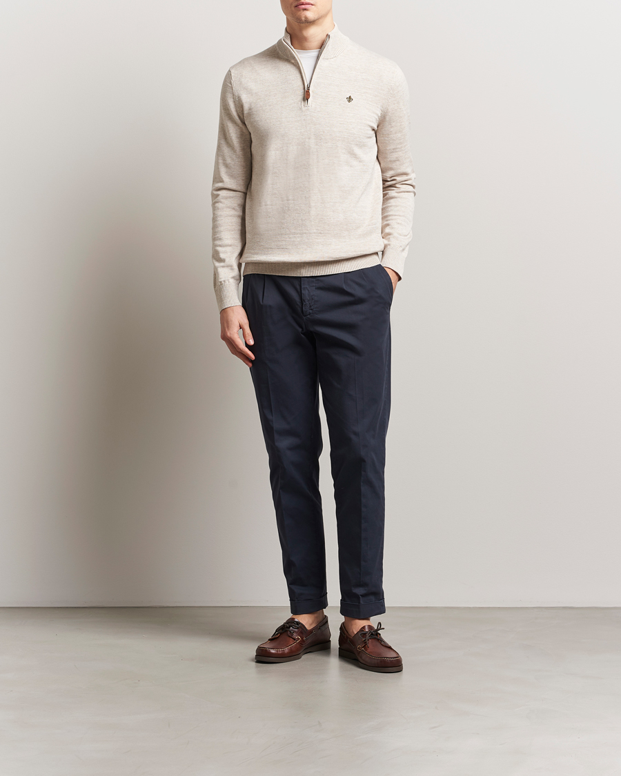 Herr | Tröjor | Morris | Randall Half Zip Khaki