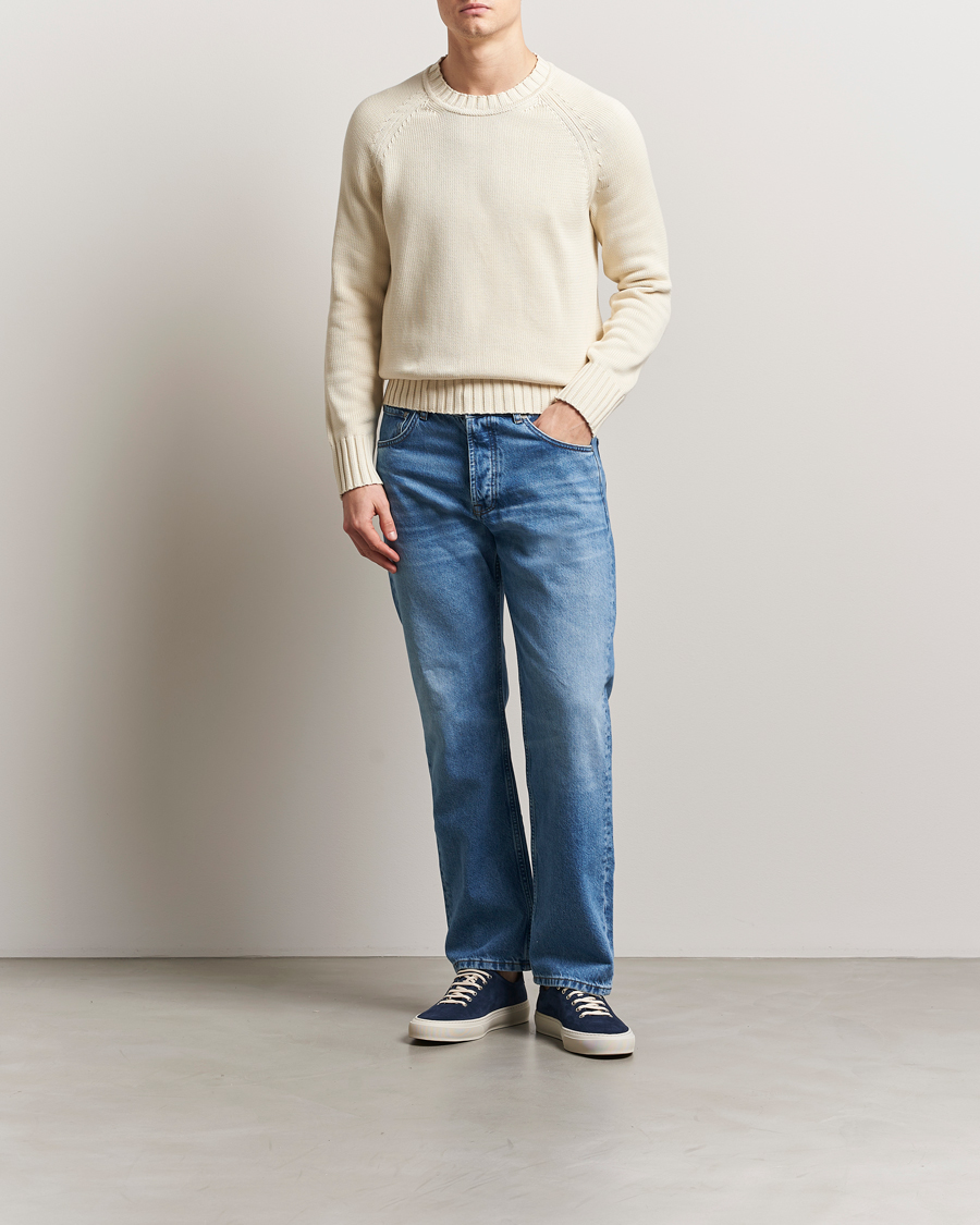 Herr | Tröjor | Morris | Brooks Crew O-Neck Off White